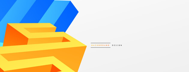 3d line geometric creative abstract background. Trendy techno business template for wallpaper, banner, background or landing