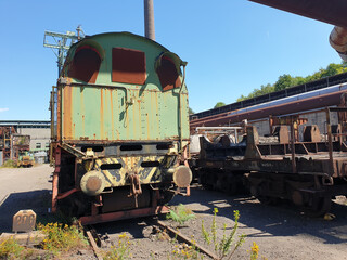 Alte Bahn bei der Henrichshütte in Hattingen