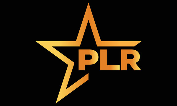 PLR golden luxury star icon three letter logo design vector template. royal logo | luxury logo | jewelry logo | premium logo | iconic logo | Victoria logo |	