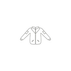jacket icon vector logo illustration