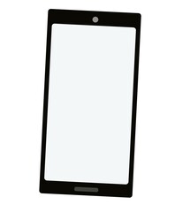 白背景にスマートフォンが一台