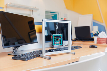 Smart robot AI machine for kids, children and students to learn programming languages, coding, STEAM mathematics engineering skills