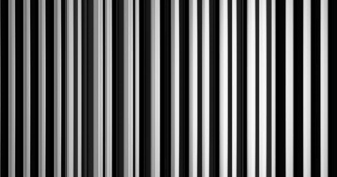 3d render with black and gray vertical stripes
