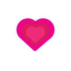 vector logo icon, pink love