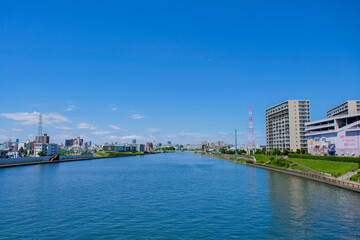 尾久橋からの隅田川(王子方面)