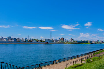 尾久橋からの隅田川(王子方面)