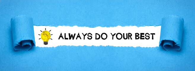 Always do your best