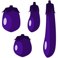 茄子のイラスト