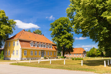 Gut Wotersen castle in Roseburg Schleswig-Holstein in Germany used as movie set for some German movies