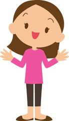 Fototapeta premium children or kids cartoon character