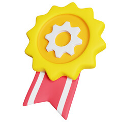 Badge 3D Illustration