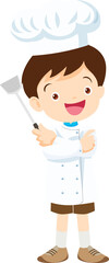 Fototapeta premium happy family cooking in the kitchen concept