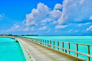 Malediven wunderschöner Blick auf die Lagune 