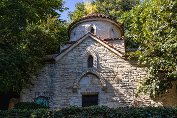 Obraz premium Stella Maris chapel in Palace park and Botanic garden in Balchik city, Bulgaria