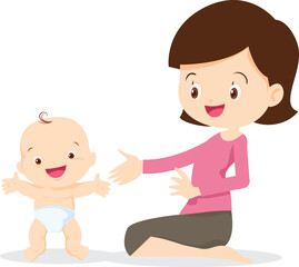 Family character-father mother and children