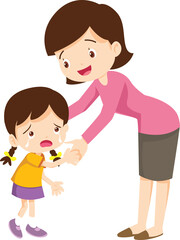 Family character-father mother and children