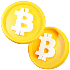 bitcoin coin 3d illustration
