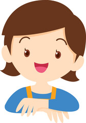 Family character-father mother and children