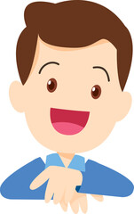 Family character-father mother and children