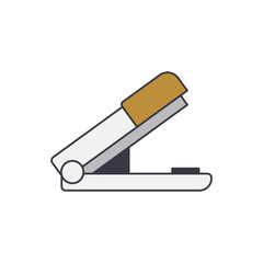 stapler icon in color, isolated on white background 