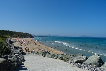 Plage du Pavillon Royal à Bidart, sur la côte basque