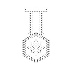 Medal tracing worksheet for kids