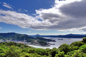 広島県呉市　音戸の瀬戸の夏の空