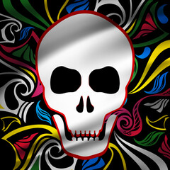 Celebration day of dead design background vector