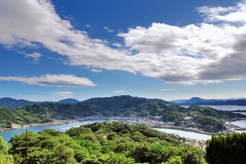広島県呉市　音戸の瀬戸の夏の空