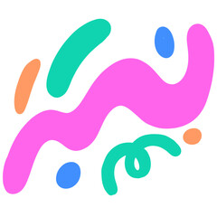 Obraz premium Colorful funny doodle clipart.