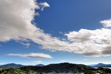 広島県呉市　音戸の瀬戸の夏の空