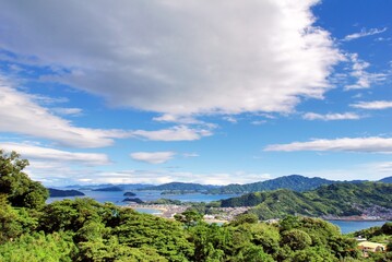 広島県呉市　音戸の瀬戸の夏の空