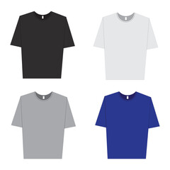 assorted color t-shirt icon , vector logo icon