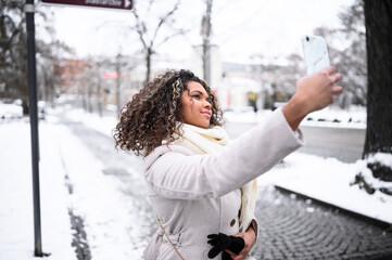 woman in winter