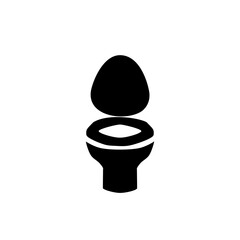 Toilet seat icon wc logo