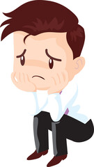 employees and office workers cartoon characters