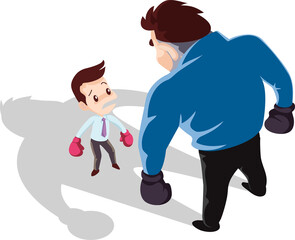 employees and office workers cartoon characters