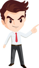 employees and office workers cartoon characters