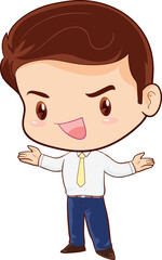 employees and office workers cartoon characters