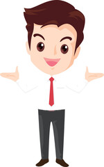 employees and office workers cartoon characters