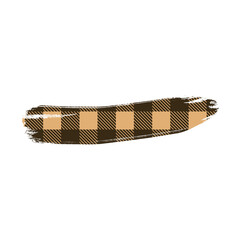 brown buffalo plaid brushstroke