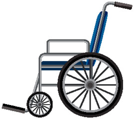 Side view of manual wheelchair