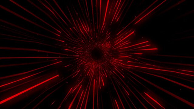 Abstract Red tunnel background - red background Vj loop