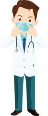 Fototapeta premium Doctor Cartoon character professional doctor