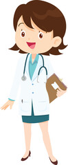 Fototapeta premium Doctor Cartoon character professional doctor