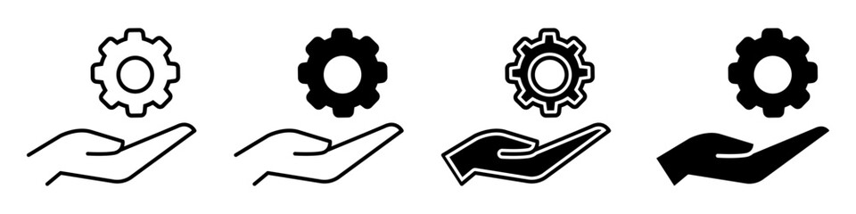 Engineering icon vector set. Manufacturing illustration sign collection. engineer symbol. technology logo.