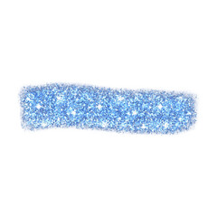 blue glitter brushstroke
