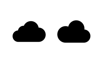 Cloud icon vector. cloud sign and symbol