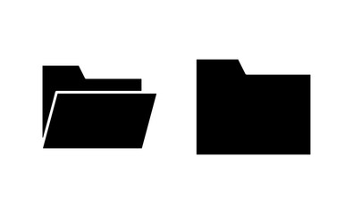 Folder icon vector. folder sign and symbol