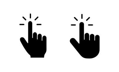 Hand cursor icon vector. cursor sign and symbol. hand cursor icon clik